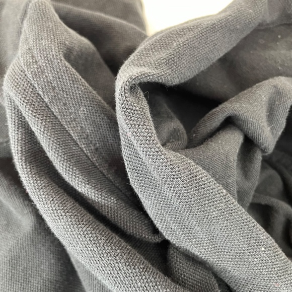 Vintage Polo Ralph Lauren Hooded Jersey Knit Long Sleeve Black Men’s Size Large - Picture 8 of 11